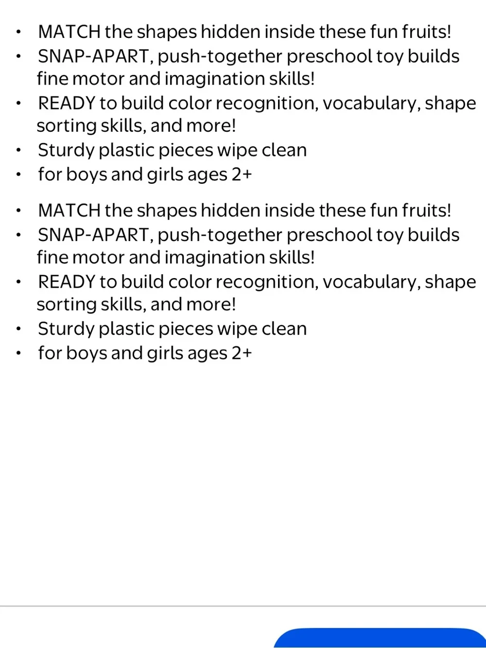 Learning Resources Snap-n-Learn Fruit Shapers